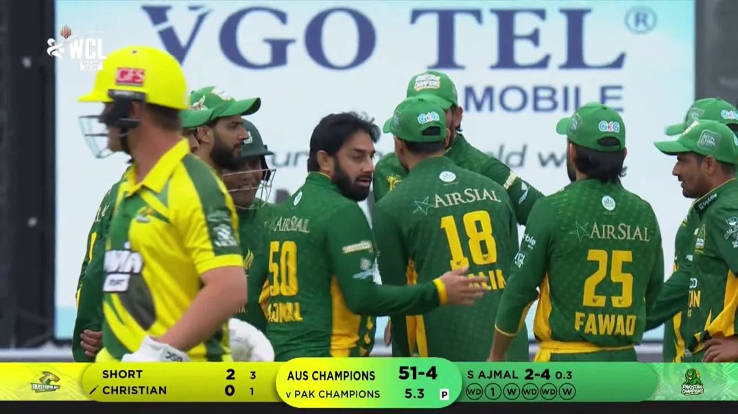 ⁣Australia Champions vs Pakistan Champions Match 14 | World Championship of Legends 2025