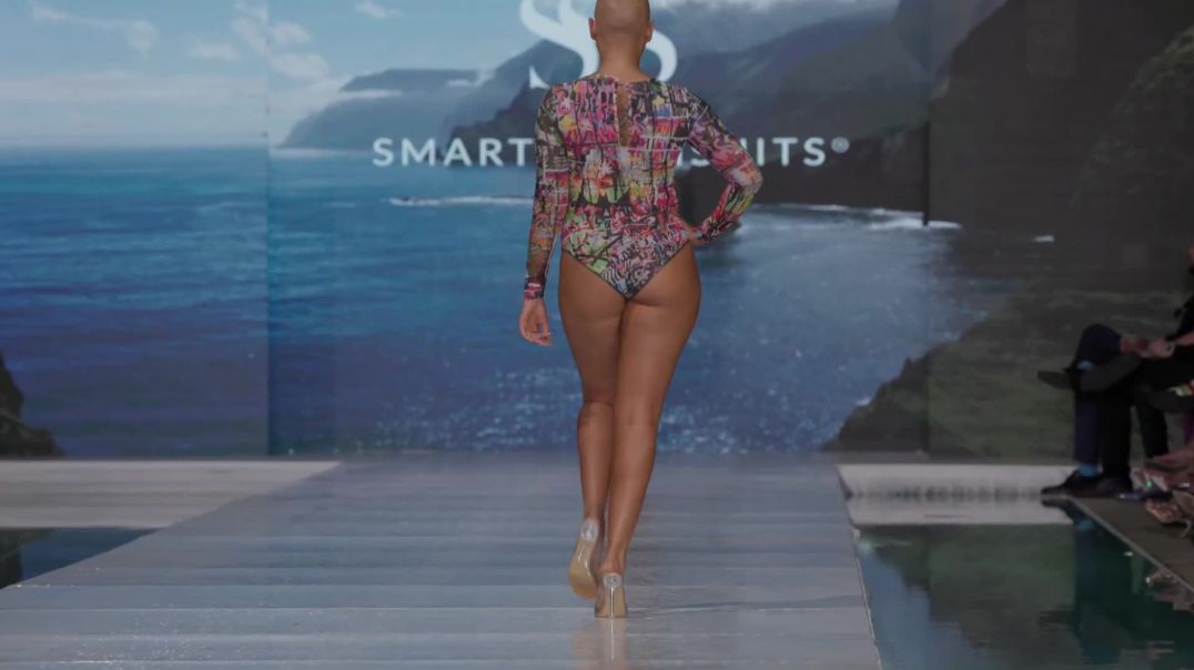⁣Smart Swim Suits at Miami Swim Week Slow Motion | Fashion Show