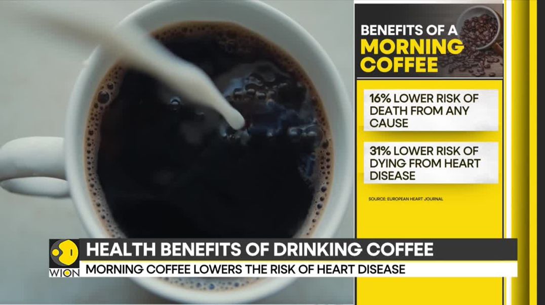 Morning coffee reduces the risk of heart disease.