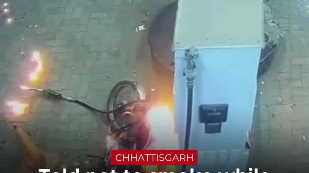Petrol Pump Almost Catches Fire | Viral Video